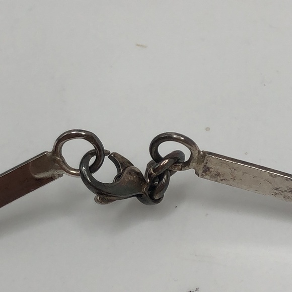 Genuine Baltic Amber Silver Tone Collar Necklace - Picture 4 of 14